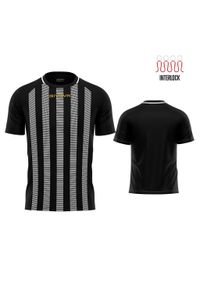 T-shirt Rugby Givova Czarno-Biały 2XS - Komfort i Trwałość. Kolor: czarny, biały, wielokolorowy. Materiał: poliester. Sport: fitness, kolarstwo