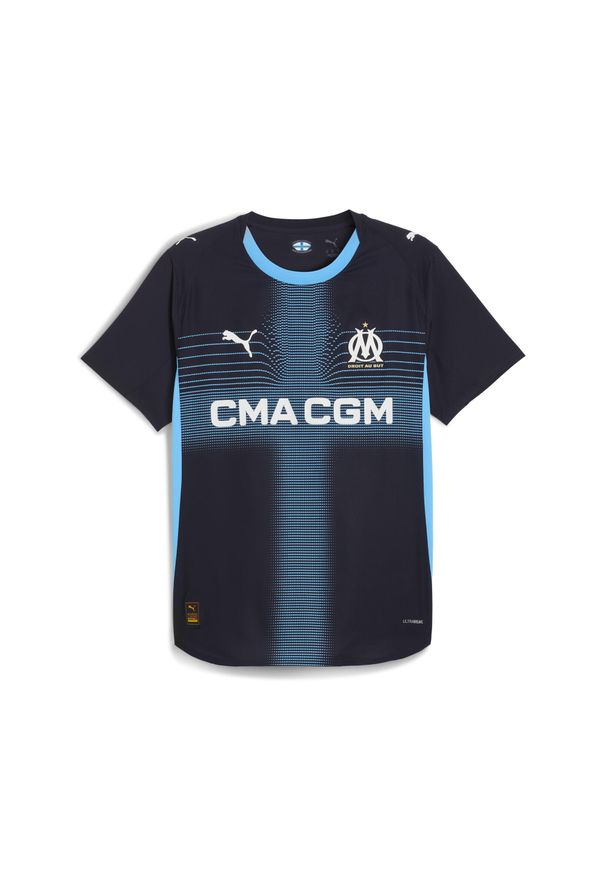 Puma - Męska autentyczna koszulka wyjazdowa Olympique Marsylia 25/26 PUMA. Kolor: niebieski. Sport: bieganie