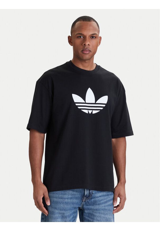 Adidas - adidas T-Shirt adicolor Trefoil KD4091 Czarny Loose Fit. Kolor: czarny. Materiał: bawełna