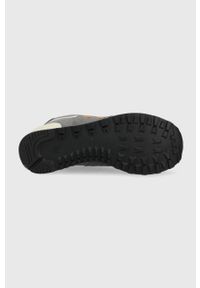 New Balance sneakersy skórzane ML574PM2 kolor szary. Nosek buta: okrągły. Zapięcie: sznurówki. Kolor: szary. Materiał: skóra. Model: New Balance 574 #3