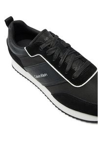 Calvin Klein Sneakersy Low Top Lace Up Mix HM0HM01554 Czarny. Kolor: czarny. Materiał: materiał #2