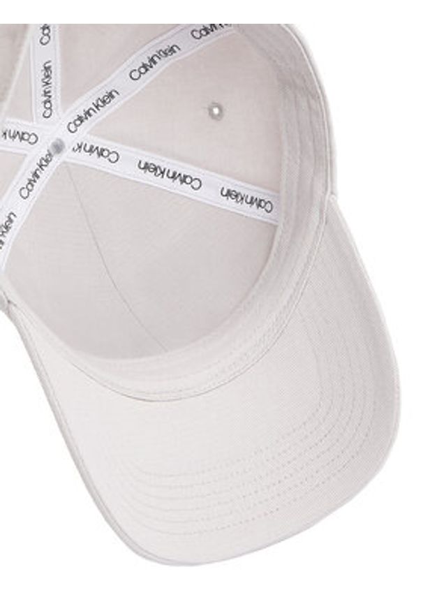 Calvin Klein Czapka z daszkiem Embroidered Monogram Cap LV04K5024G Biały. Kolor: biały. Materiał: bawełna