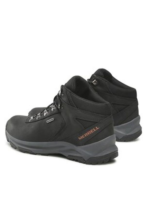 Merrell Trekkingi Erie Mis Ltr Wp J500151 Czarny. Kolor: czarny. Materiał: skóra, nubuk. Sport: turystyka piesza