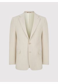 Pako Lorente - PAKO LORENTE – Beżowa męska marynarka garniturowa. Kolor: beżowy. Materiał: wełna, lycra, poliester #8