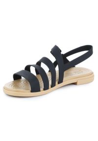 Sandały Crocs Tulum Sandal W 206107-00W czarne. Zapięcie: pasek. Kolor: czarny. Materiał: materiał, syntetyk. Sezon: lato #7