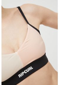 Rip Curl biustonosz sportowy Mirage Run Swim Surf kolor różowy gładki. Kolor: różowy. Materiał: skóra, materiał. Rodzaj stanika: wyciągane miseczki. Wzór: gładki. Sport: bieganie #5