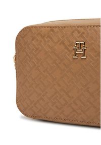 TOMMY HILFIGER - Tommy Hilfiger Torebka Th Distinct Camera Bag Mono AW0AW17221 Brązowy. Kolor: brązowy. Materiał: skórzane #4