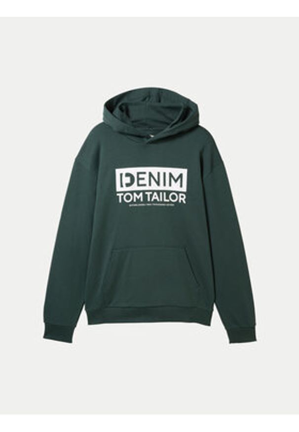 Tom Tailor Denim Bluza 1041482 Zielony Regular Fit. Kolor: zielony. Materiał: bawełna