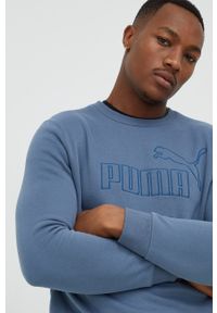 Puma bluza męska kolor fioletowy z aplikacją. Kolor: fioletowy. Materiał: materiał. Wzór: aplikacja #3