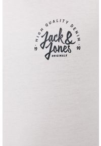 Jack & Jones Longsleeve męski kolor biały z nadrukiem. Okazja: na co dzień. Kolor: biały. Materiał: dzianina. Długość rękawa: długi rękaw. Wzór: nadruk. Styl: casual #3