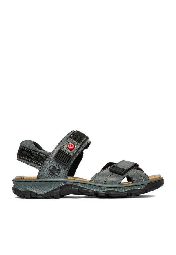 Rieker Sandały CEO-68851-14 Niebieski. Kolor: niebieski. Materiał: skóra