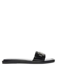 Tory Burch Klapki T Lock Slide 164676 Czarny. Kolor: czarny. Materiał: skóra #7