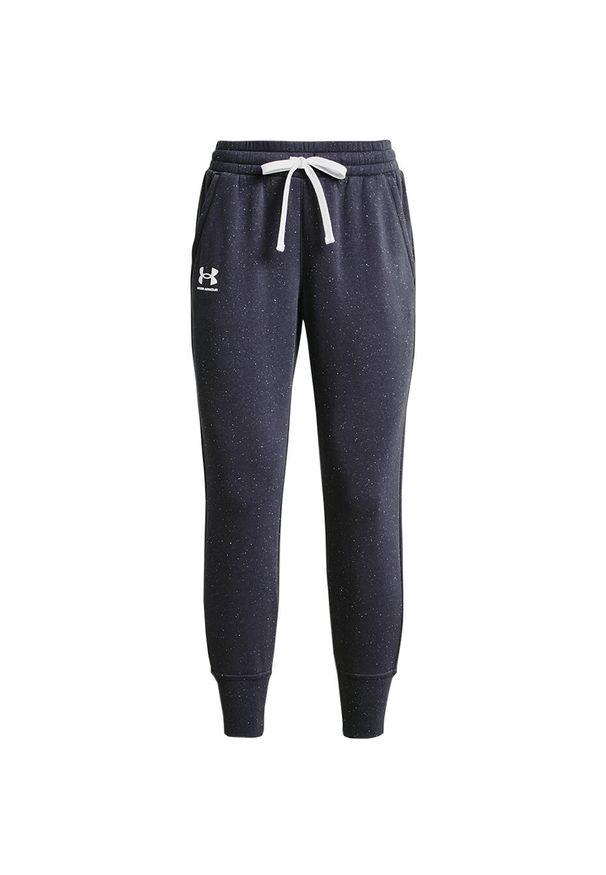 Spodnie dresowe damskie Under Armour Rival Fleece Joggers. Kolor: szary. Materiał: dresówka. Sport: turystyka piesza