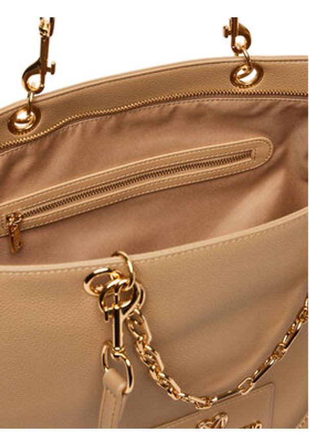 Love Moschino - LOVE MOSCHINO Torebka JC4164PP1OL1210A Beżowy. Kolor: beżowy. Materiał: skórzane