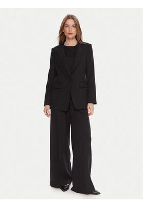 BOSS Marynarka C_Jabla3 50549396 Czarny Regular Fit. Kolor: czarny. Materiał: syntetyk