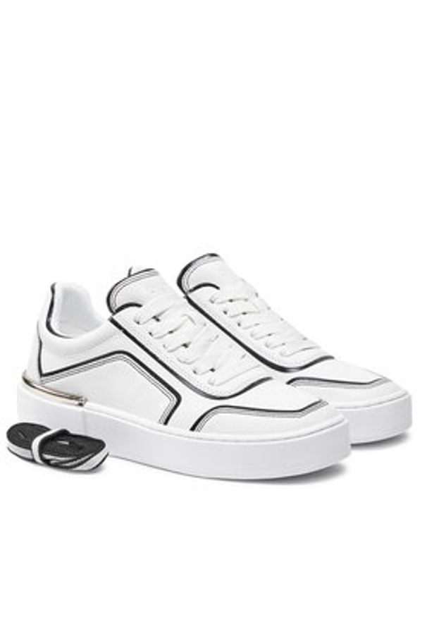 DKNY Sneakersy K3491306 Biały. Kolor: biały. Materiał: skóra