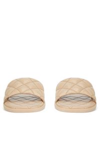 Badura Klapki HAPPY-08W3-086 Beżowy. Kolor: beżowy. Materiał: skóra #2