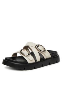 Badura Klapki CHAMOMILE-7Y002 Beżowy. Kolor: beżowy. Materiał: skóra #8