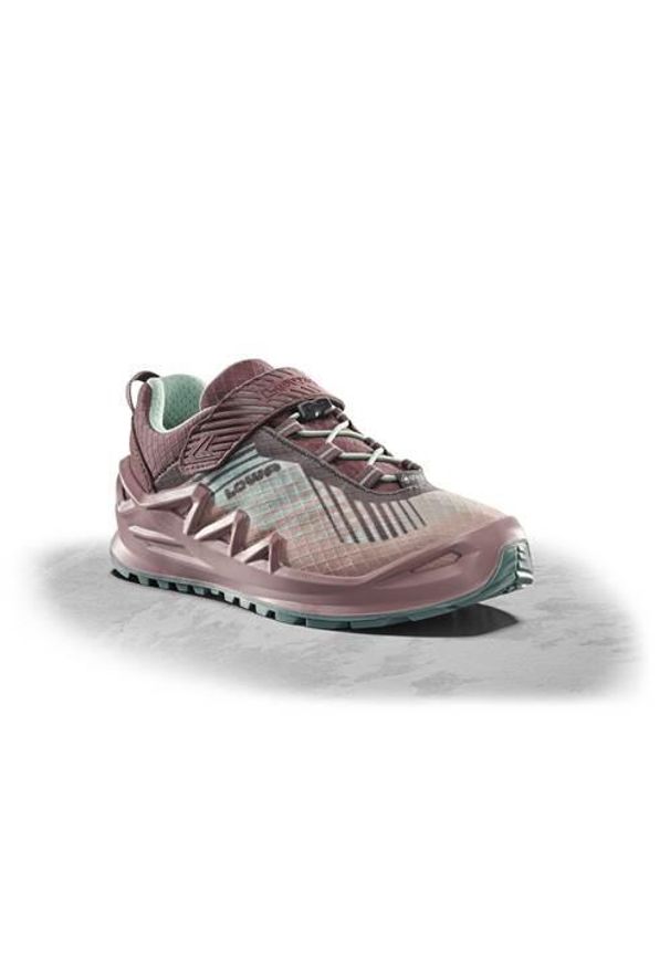 Buty do chodzenia dla dzieci Lowa Merger Gtx. Kolor: fioletowy. Materiał: syntetyk, materiał. Szerokość cholewki: normalna. Sport: turystyka piesza