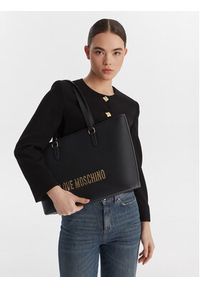 Love Moschino - LOVE MOSCHINO Torebka JC4190PP1OKD0000 Czarny. Kolor: czarny. Materiał: skórzane #7
