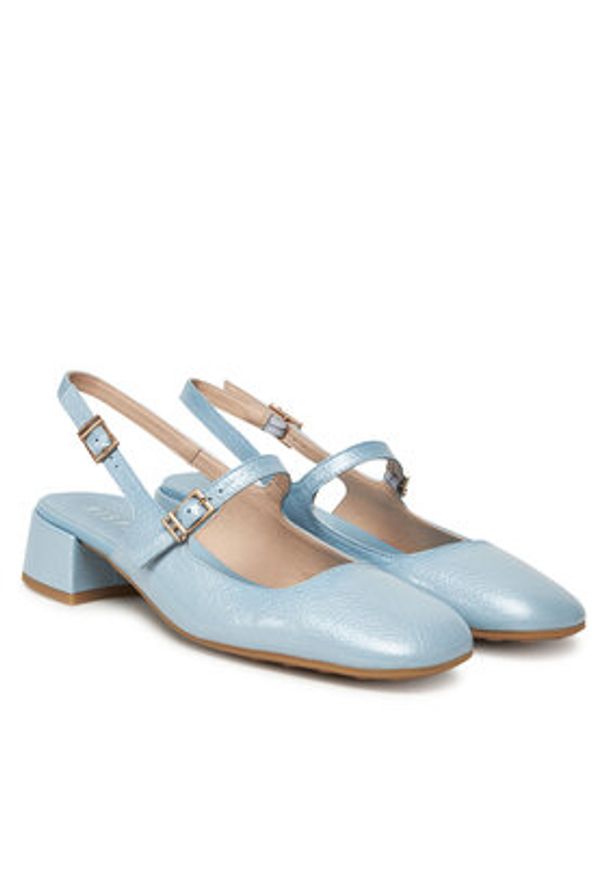 Hispanitas Sandały Oporto HV253818 Niebieski. Kolor: niebieski. Materiał: skóra
