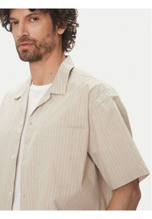 Jack & Jones - Jack&Jones Koszula Cody 12269801 Beżowy Relaxed Fit. Kolor: beżowy. Materiał: bawełna