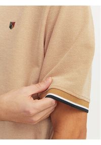 Jack & Jones - Jack&Jones Polo Bluwin 12169064 Pomarańczowy Regular Fit. Typ kołnierza: polo. Kolor: pomarańczowy. Materiał: syntetyk, bawełna #6