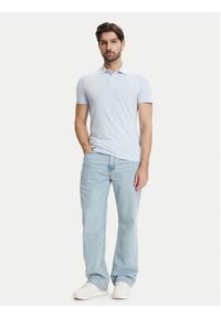 Lacoste Polo PH5056 Błękitny Slim Fit. Typ kołnierza: polo. Kolor: niebieski. Materiał: syntetyk #5