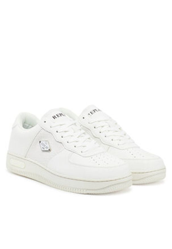 Replay - REPLAY Sneakersy GMZ3G .000.C0059S Biały. Kolor: biały. Materiał: skóra