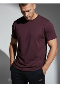 Sinsay - Koszulka basic - bordowy. Kolor: czerwony #1