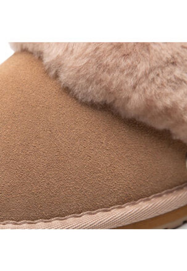 EMU Australia Kapcie Jolie W10015 Beżowy. Kolor: beżowy. Materiał: zamsz, skóra