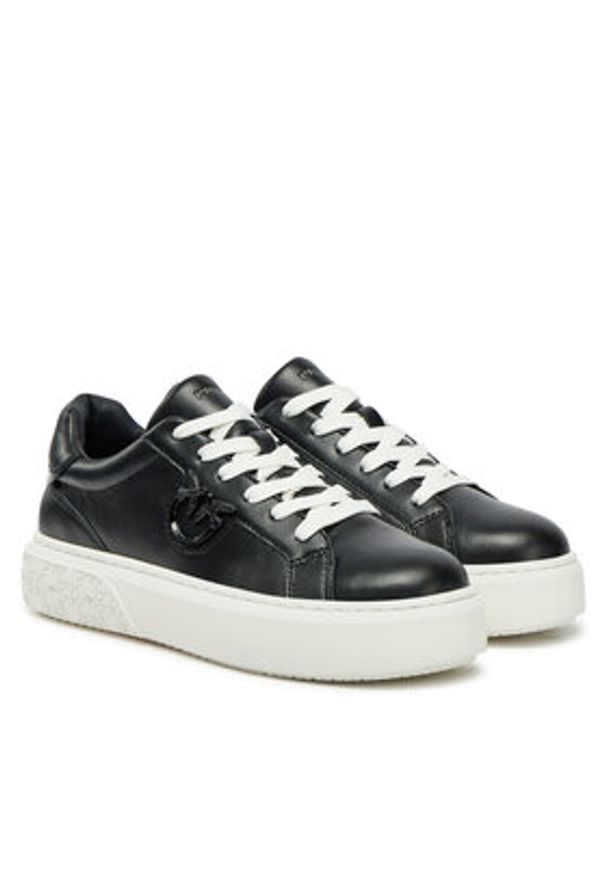 Pinko - PINKO Sneakersy Yoko 12 SS0071P001 Czarny. Kolor: czarny. Materiał: skóra