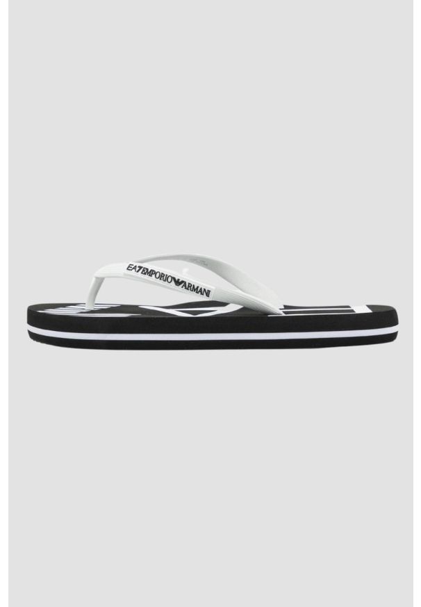EA7 Emporio Armani - EA7 EMPORIO ARMANI Czarne japonki, Rozmiar 39. Kolor: czarny