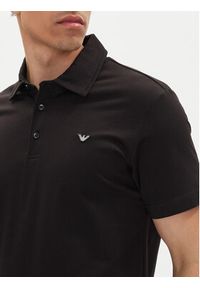 Emporio Armani Polo EM000571 AF12331 UC001 Czarny Regular Fit. Typ kołnierza: polo. Kolor: czarny. Materiał: bawełna