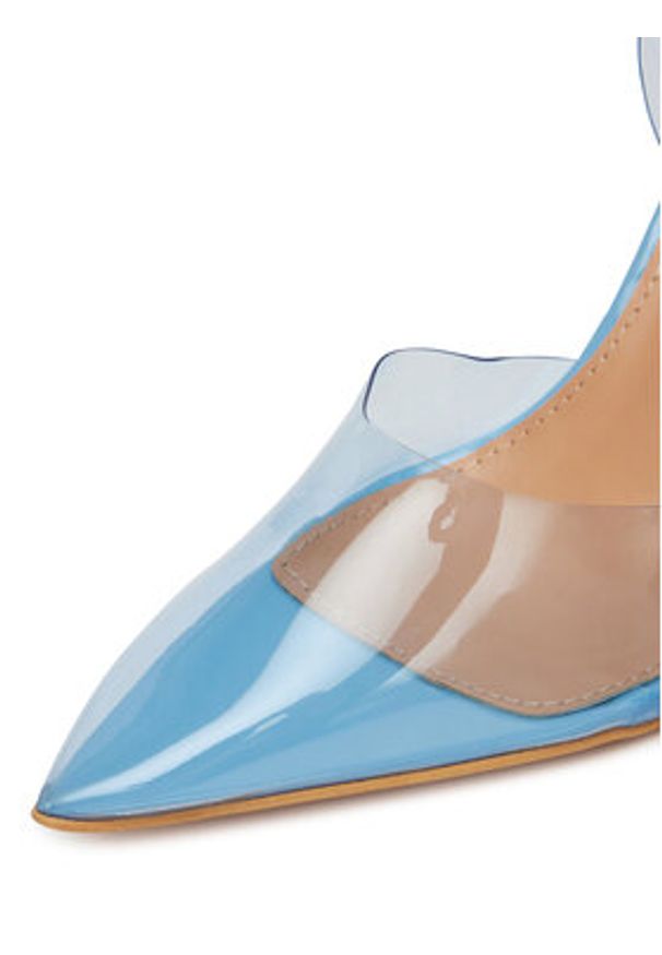DeeZee Sandały ZALHT-02 BLUE PU Niebieski. Kolor: niebieski