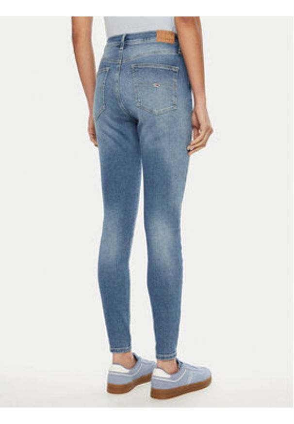 Tommy Jeans Jeansy Sylvia DW0DW20223 Niebieski Skinny Fit. Kolor: niebieski