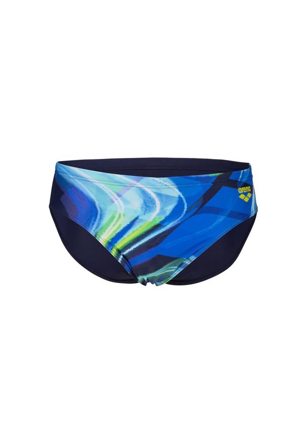 Kąpielówki Arena Visual Waves. Kolor: wielokolorowy, niebieski. Materiał: tkanina