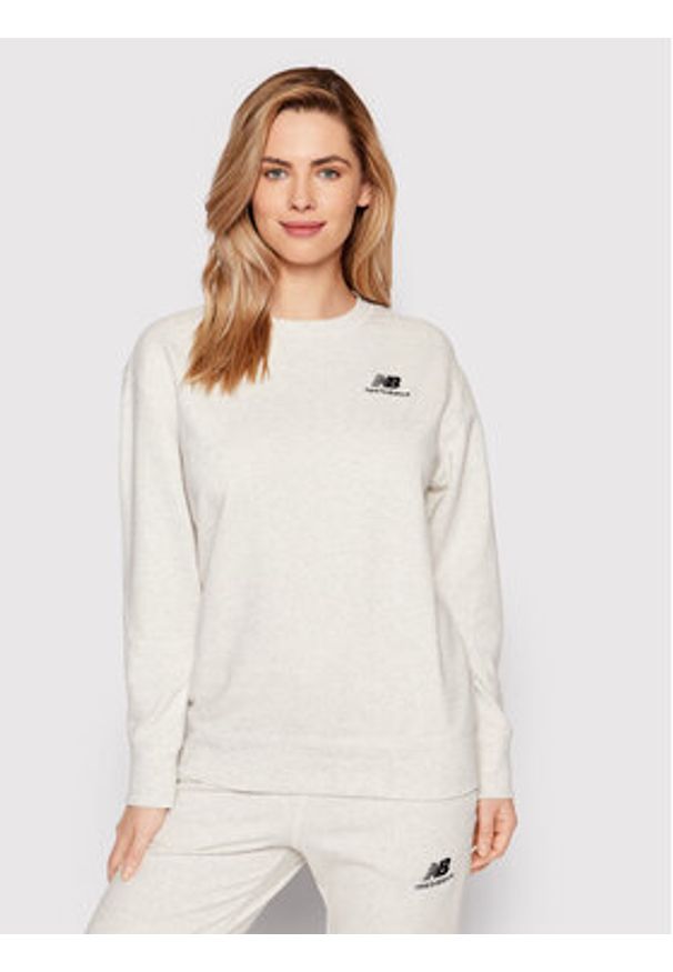 New Balance Bluza Unisex UT21501 Szary Relaxed Fit. Kolor: szary. Materiał: syntetyk