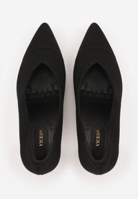 Born2be - Czarne Szpilki VICES z Dzianiny z Amortyzującą Wkładką i Miękkim Zapiętkiem Naviane. Okazja: na spotkanie biznesowe, na co dzień. Kolor: czarny. Materiał: dzianina. Sezon: lato. Obcas: na szpilce. Styl: biznesowy, casual #8