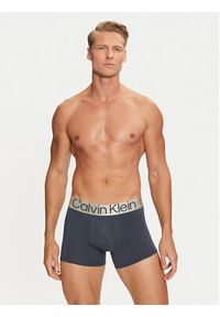 Calvin Klein Underwear Komplet 3 par bokserek 000NB3130A Niebieski. Kolor: niebieski. Materiał: bawełna