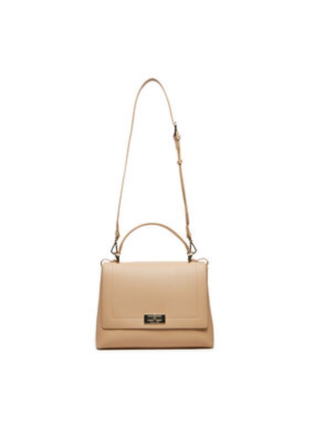 Patrizia Pepe Torebka 8B0210/L001-B524 Beżowy. Kolor: beżowy. Materiał: skórzane