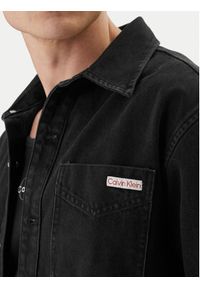 Calvin Klein Jeans Koszula jeansowa 90's LV04RF709G Czarny Regular Fit. Kolor: czarny. Materiał: bawełna #2