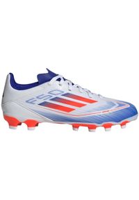 Buty piłkarskie Dziecko Adidas F50 League biały. Kolor: wielokolorowy. Sport: piłka nożna #1