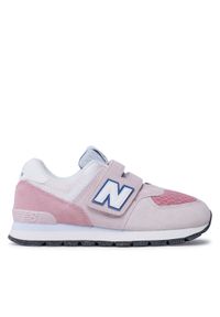 New Balance Sneakersy PV574DH2 Różowy. Kolor: różowy. Materiał: zamsz, skóra. Model: New Balance 574 #1