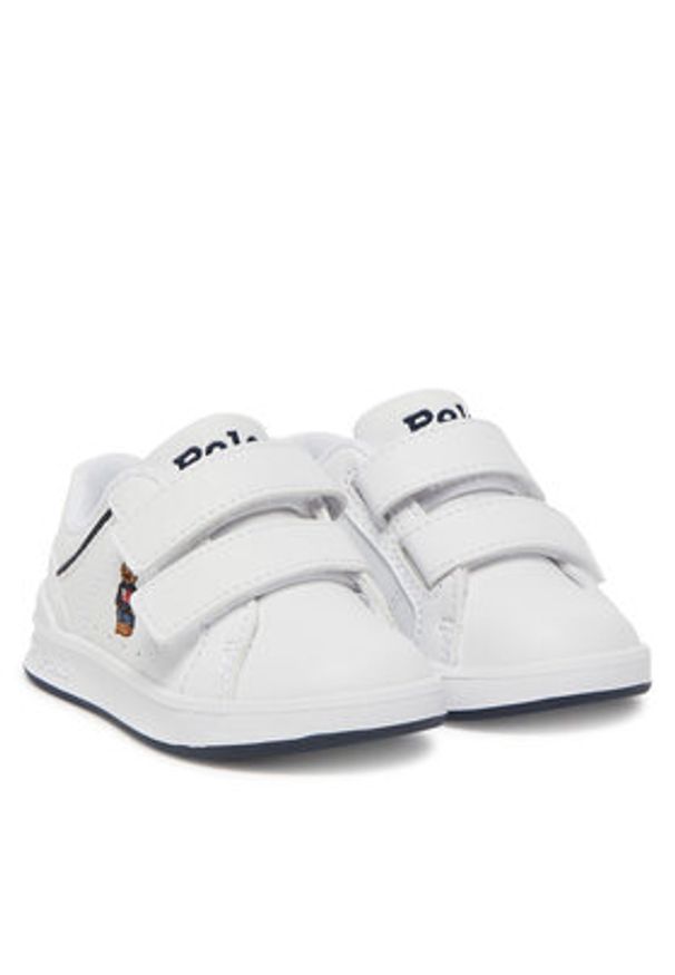 Polo Ralph Lauren Sneakersy Heritage Court IV Ezz Bear RL02931101 Biały. Kolor: biały. Materiał: skóra