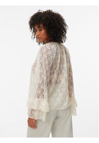 Vero Moda Bluzka Loulou 10345400 Biały Loose Fit. Kolor: biały. Materiał: syntetyk #3