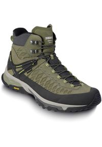 Buty trekkingowe męskie MEINDL Top Trail Mid GTX, z membraną Gore-Tex. Kolor: zielony. Technologia: Gore-Tex