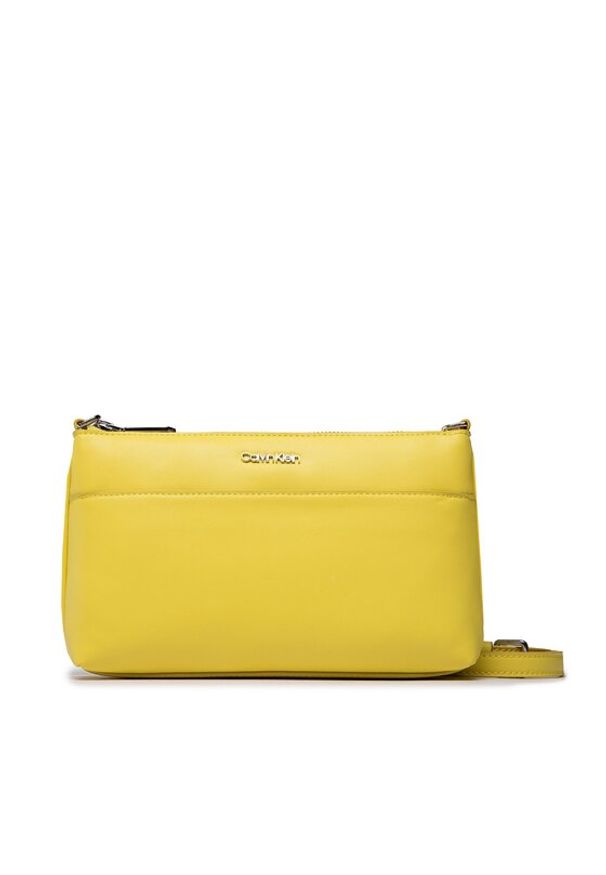 Calvin Klein Torebka Ck Must Crossbody K60K609905 Żółty. Kolor: żółty. Materiał: skórzane