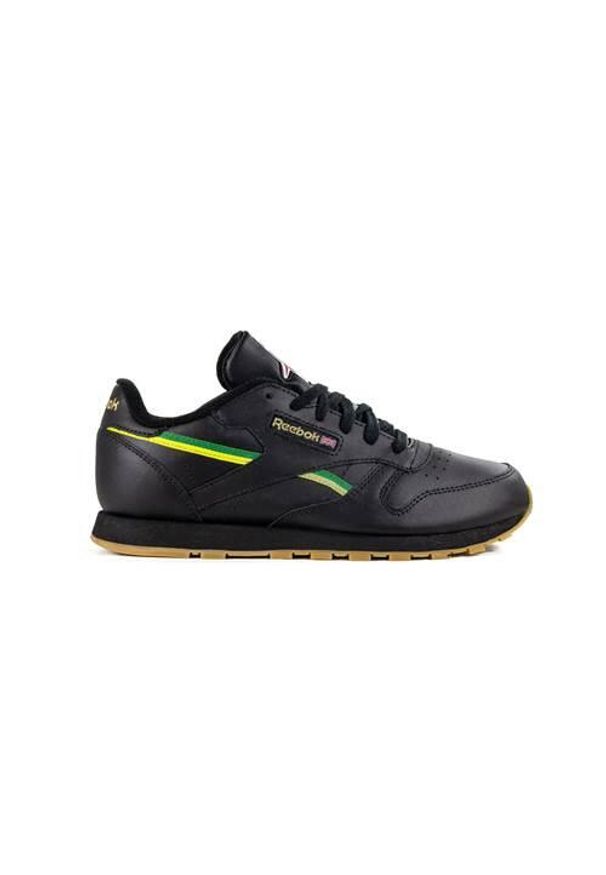 Buty do chodzenia dla dzieci Reebok Classic Leather. Zapięcie: sznurówki. Kolor: czarny. Materiał: materiał, syntetyk. Szerokość cholewki: normalna. Model: Reebok Classic. Sport: turystyka piesza