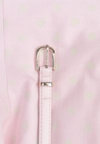 Renee - Różowa Retro Sukienka z Bawełny i Wiskozy w Kropki o Rozkloszowanym Kroju Phrithoe. Okazja: na co dzień. Typ kołnierza: dekolt kwadratowy. Kolor: różowy. Wzór: kropki. Typ sukienki: rozkloszowane, proste. Materiał: wiskoza, bawełna. Długość rękawa: bez rękawów. Sezon: lato. Styl: retro #4